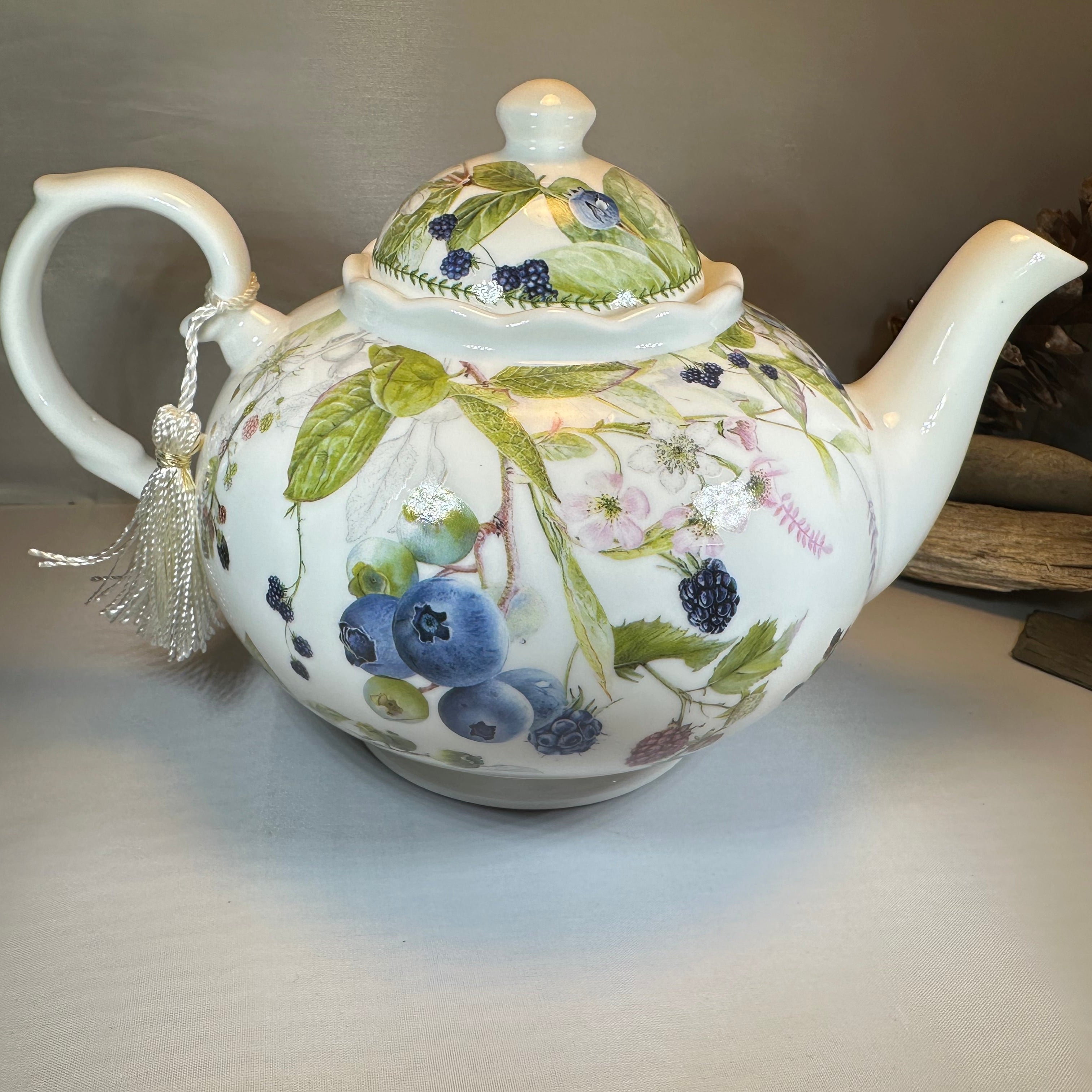 Wild Berries Fine China Teapot