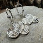Artisan Newgrange Triple Spiral Earrings