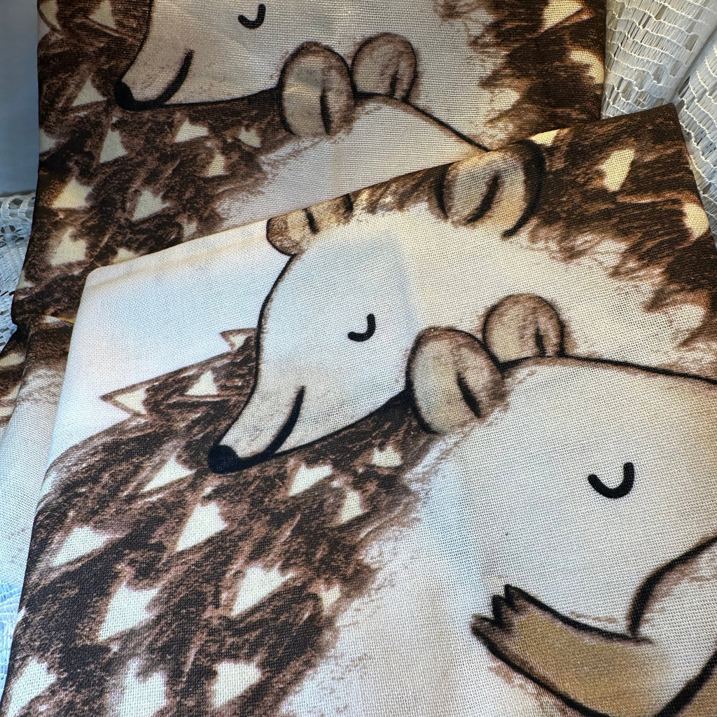 Handmade Hedgehog Lover Tea Towel Set