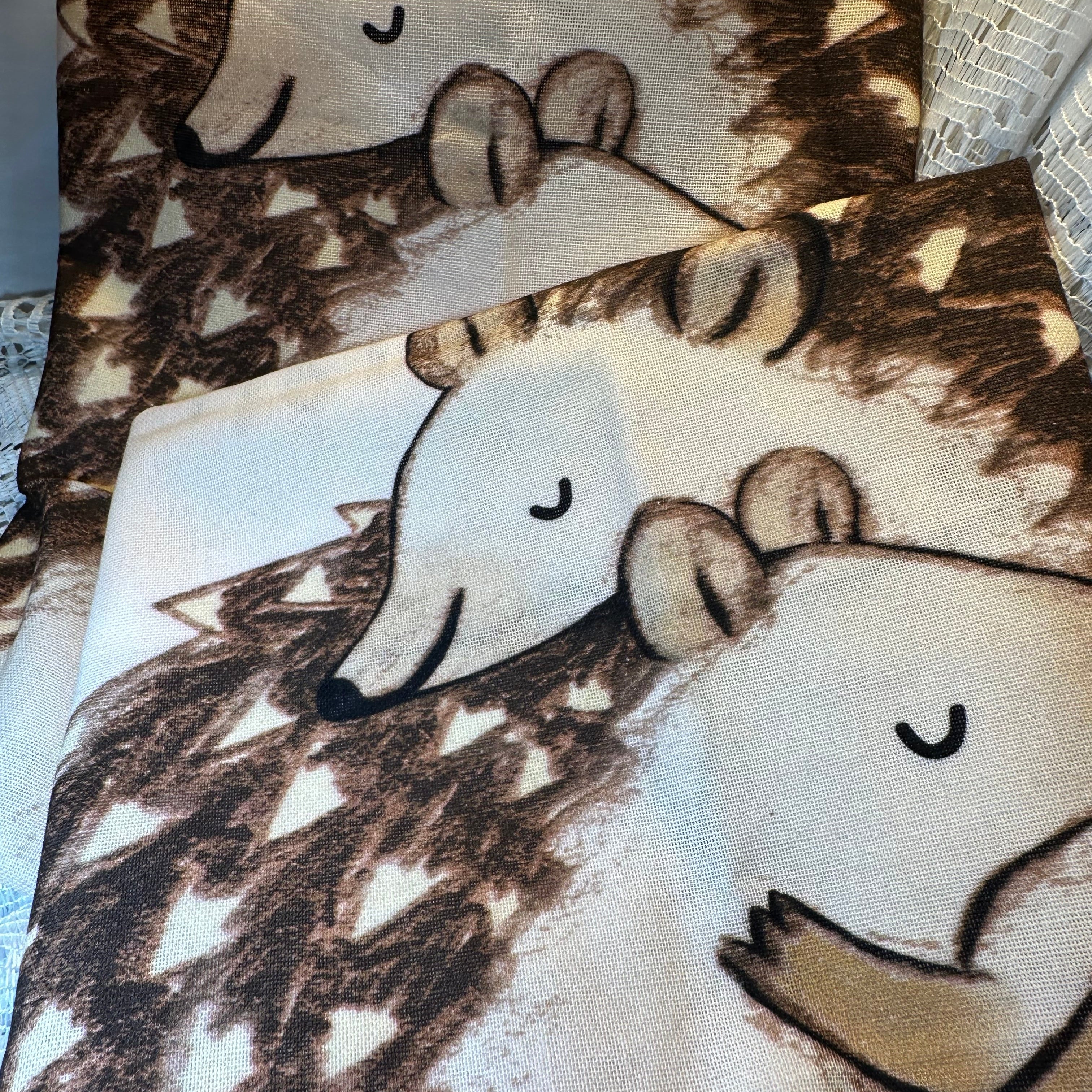 Handmade Hedgehog Lover Tea Towel Set