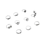 Enchanted Forest Rings Pack in Antique Silver