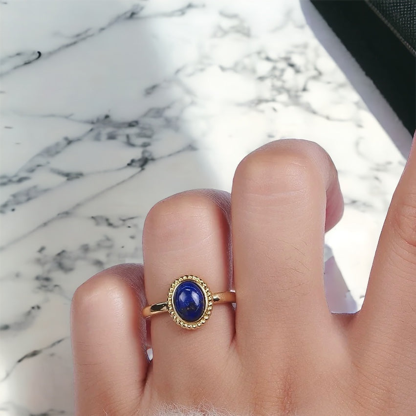 Tullia Natural Gemstone Ring