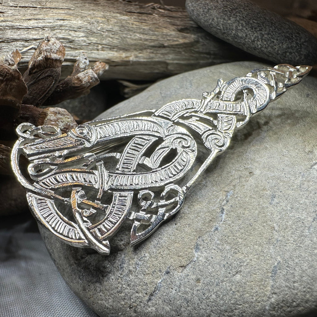 Artisan Irish Celtic Beast Brooch
