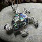 Abalone Turtle Necklace