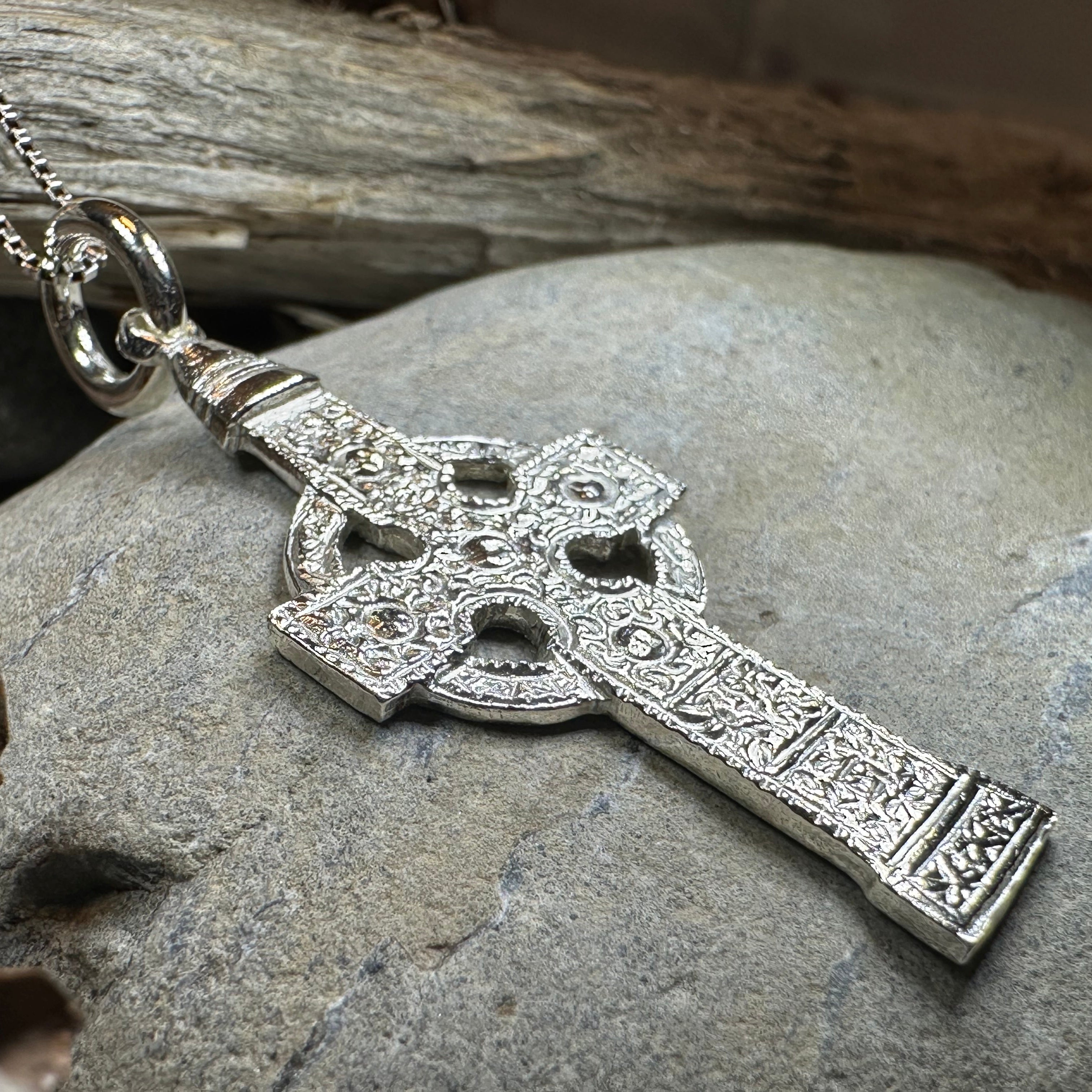 Artisan Irish Ahenny Cross Necklace