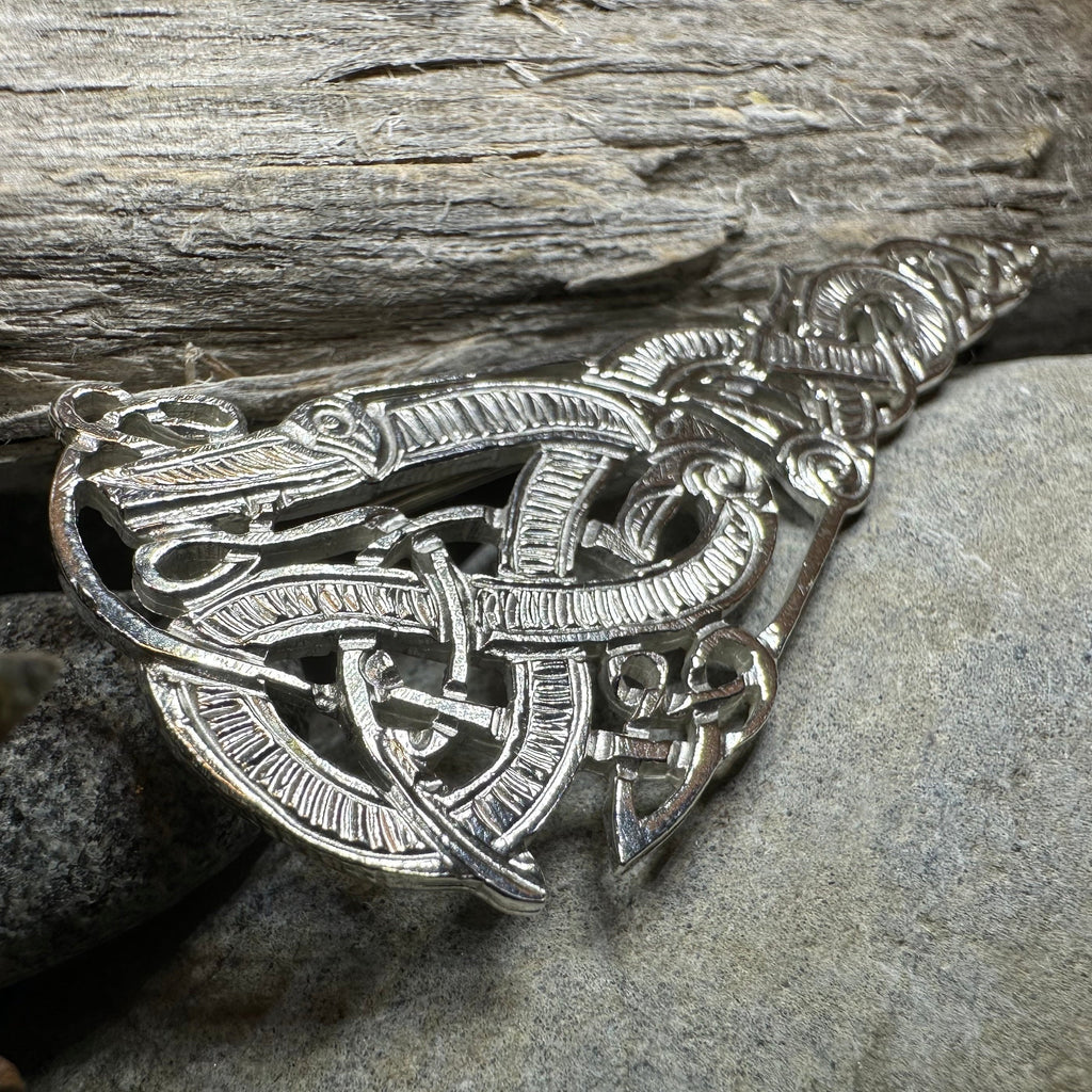 Artisan Irish Celtic Beast Brooch