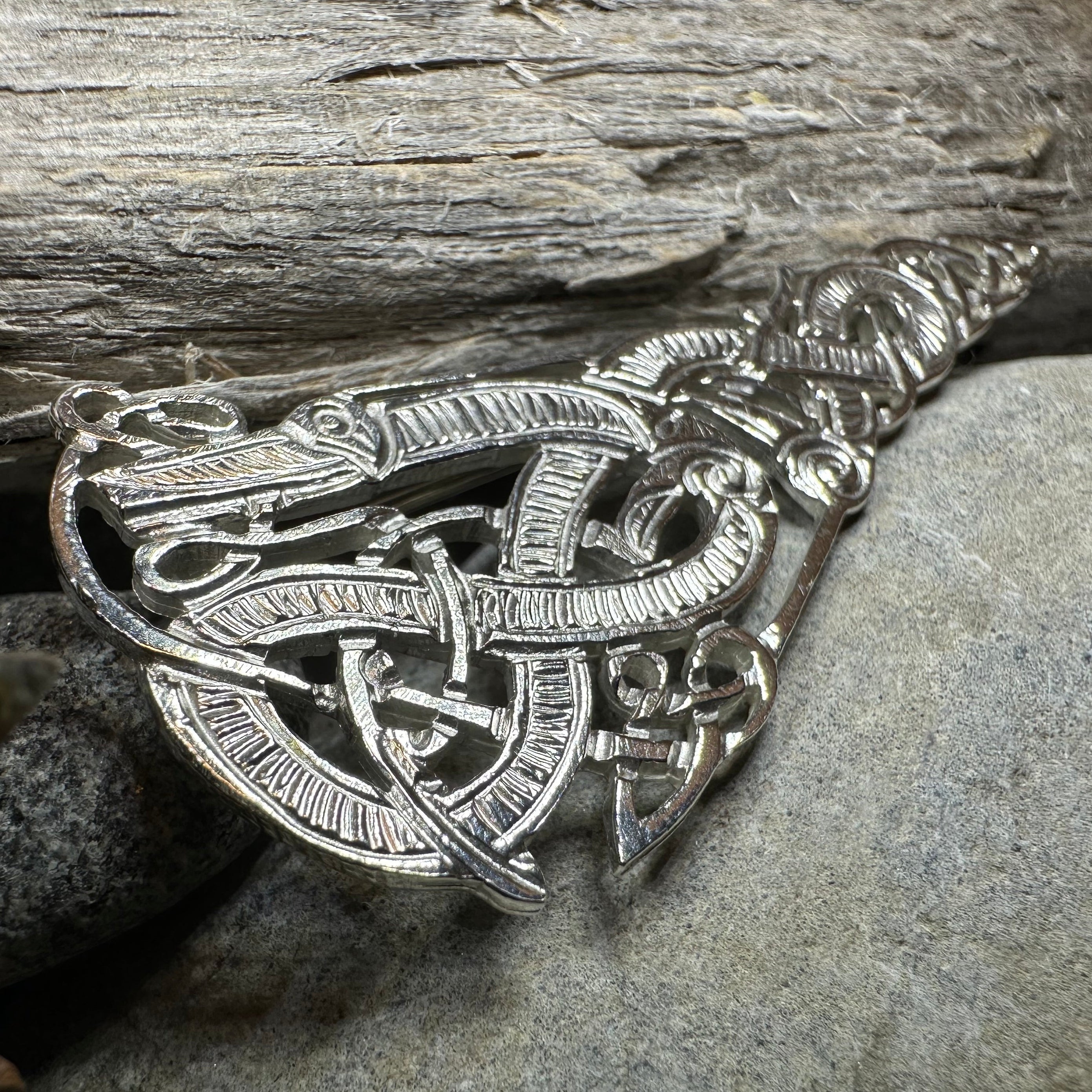 Artisan Irish Celtic Beast Brooch