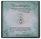 Granddaughter Personalised Gift With Silver Plated Pendant Necklace