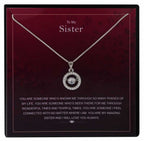 Lovable Sister Personalised Gift With Silver Plated Pendant Necklace