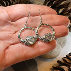 Gothic Claddagh Earrings