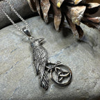 Celtic Guardian Raven Necklace