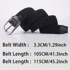 Casual Woven Belt Unisex Outdoor Elastic Belt 8 Colors