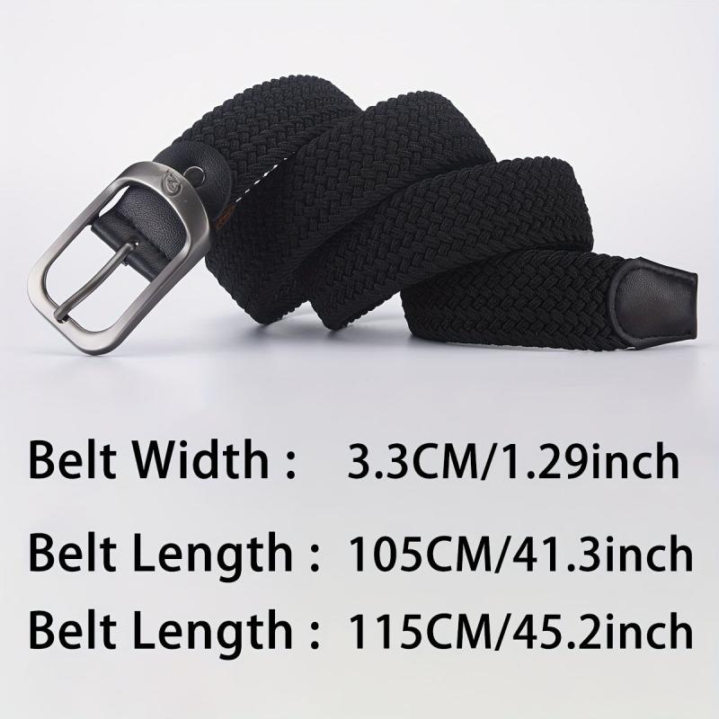 Casual Woven Belt Unisex Outdoor Elastic Belt 8 Colors