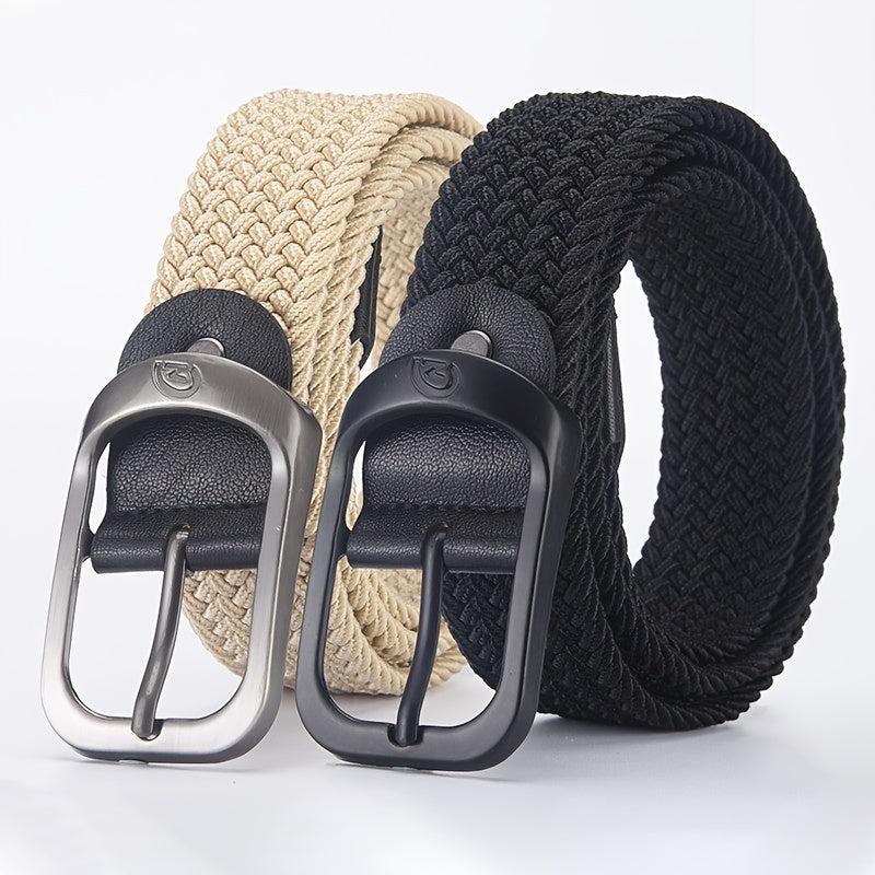 Casual Woven Belt Unisex Outdoor Elastic Belt 8 Colors