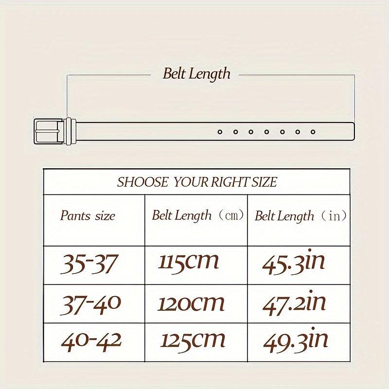 Western Horse Head Buckle Leather Belt with Alloy Horse Head