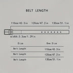 Men's Cowhide Belt Pin Buckle Classic For Daily Life and Work