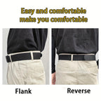 Adjustable Tactical Canvas Belt for Men, Olive Green