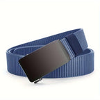 Adjustable Tactical Canvas Belt for Men, Olive Green