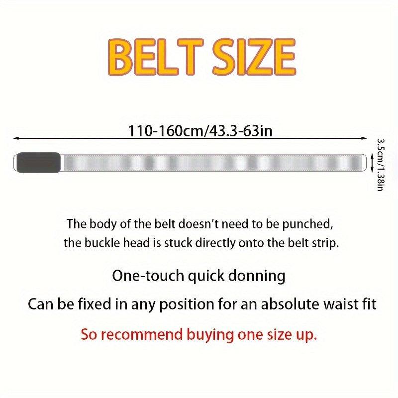 Adjustable Tactical Canvas Belt for Men, Olive Green