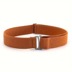 Men's No Show Stretch Belt Invisible Elastic Web Strap Belt