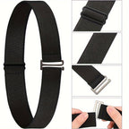 Men's No Show Stretch Belt Invisible Elastic Web Strap Belt