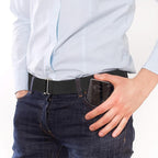 Men's No Show Stretch Belt Invisible Elastic Web Strap Belt