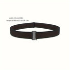 Men's No Show Stretch Belt Invisible Elastic Web Strap Belt
