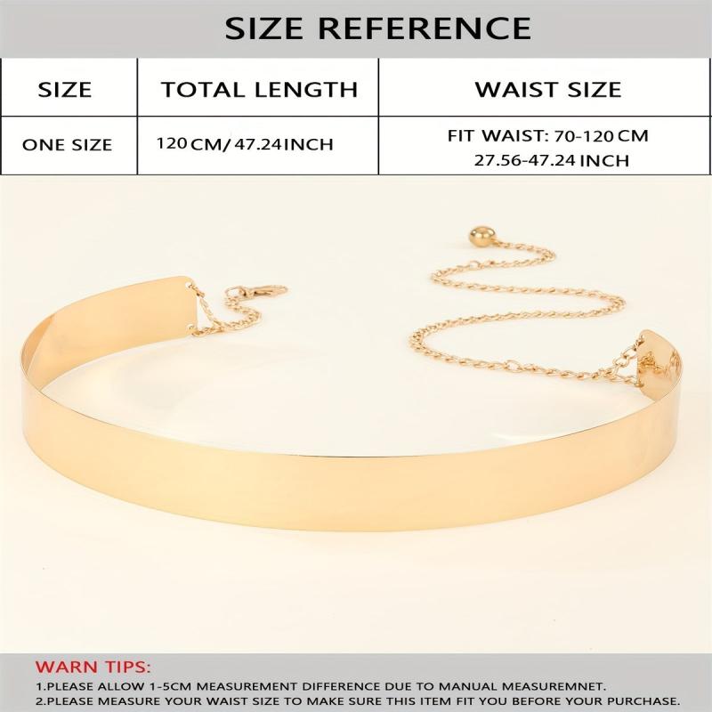 Adjustable Golden Belt for Women