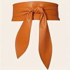 Women's Bow Tie Belt Wide Waistband for Dresses and Coats