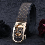 Automatic Buckle Belt Business Casual Men's Leather Belt