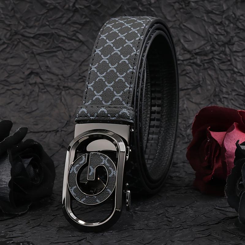 Automatic Buckle Belt Business Casual Men's Leather Belt