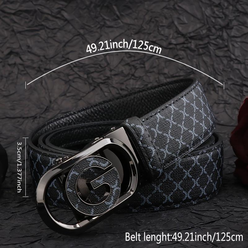 Automatic Buckle Belt Business Casual Men's Leather Belt