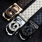 Automatic Buckle Belt Business Casual Men's Leather Belt