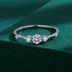 Classic Zircon Ring 925 Silver Hand Jewelry Finger Ring