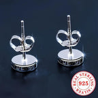 2g S925 Silvery Stud Earrings for Men and Women