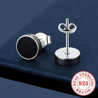 2g S925 Silvery Stud Earrings for Men and Women