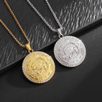Men's Horus Eye Necklace Egyptian Amulet Pendant