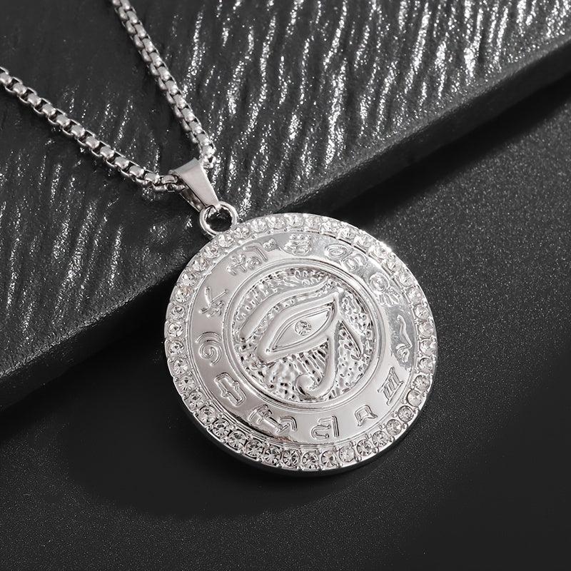 Men's Horus Eye Necklace Egyptian Amulet Pendant