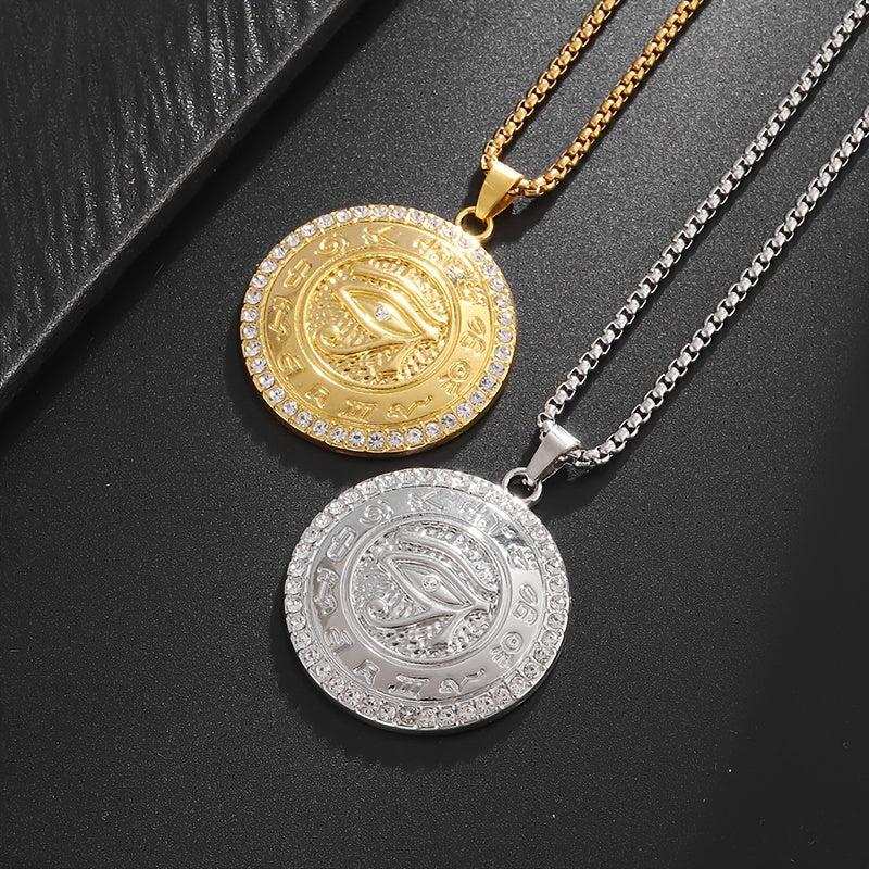 Men's Horus Eye Necklace Egyptian Amulet Pendant