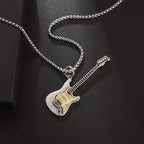 Rock Music Guitar Necklace Punk Gothic Pendant Jewelry