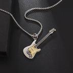 Rock Music Guitar Necklace Punk Gothic Pendant Jewelry