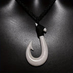 QIANZHIYUN Handcrafted Rope Necklace No Magnetic Fish Hook Pendant