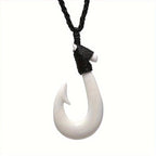 QIANZHIYUN Handcrafted Rope Necklace No Magnetic Fish Hook Pendant