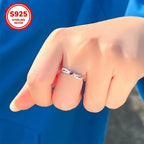 925 Silver Purple Zirconia Heart Ring for Women