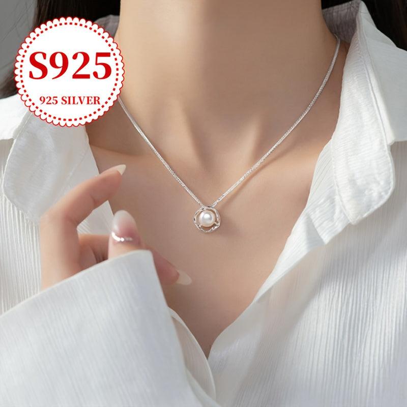 925 Sterling Silver Baroque Freshwater Pearls Necklace