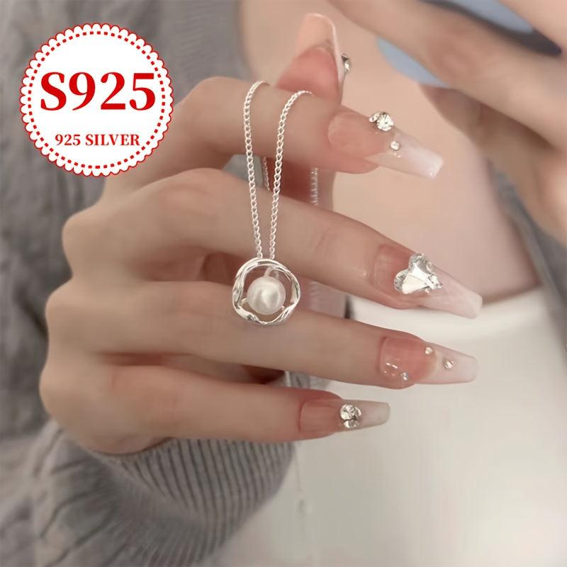 925 Sterling Silver Baroque Freshwater Pearls Necklace