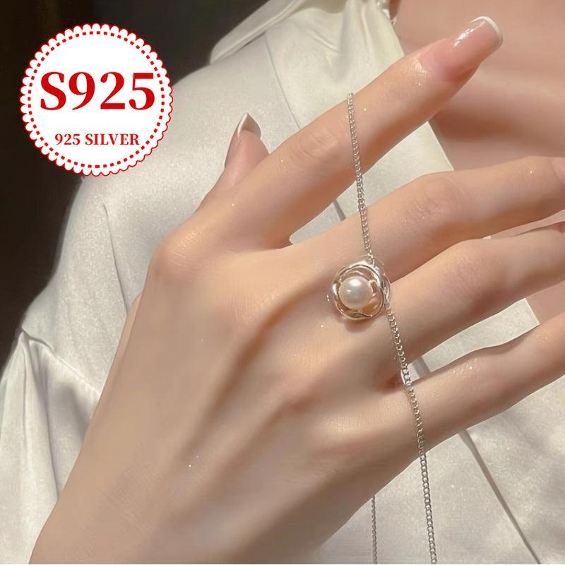 925 Sterling Silver Baroque Freshwater Pearls Necklace