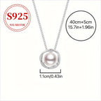 925 Sterling Silver Baroque Freshwater Pearls Necklace