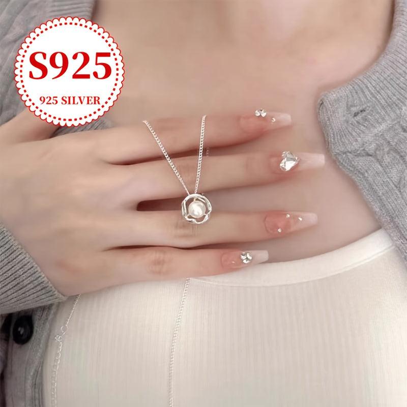 925 Sterling Silver Baroque Freshwater Pearls Necklace