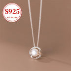 925 Sterling Silver Baroque Freshwater Pearls Necklace